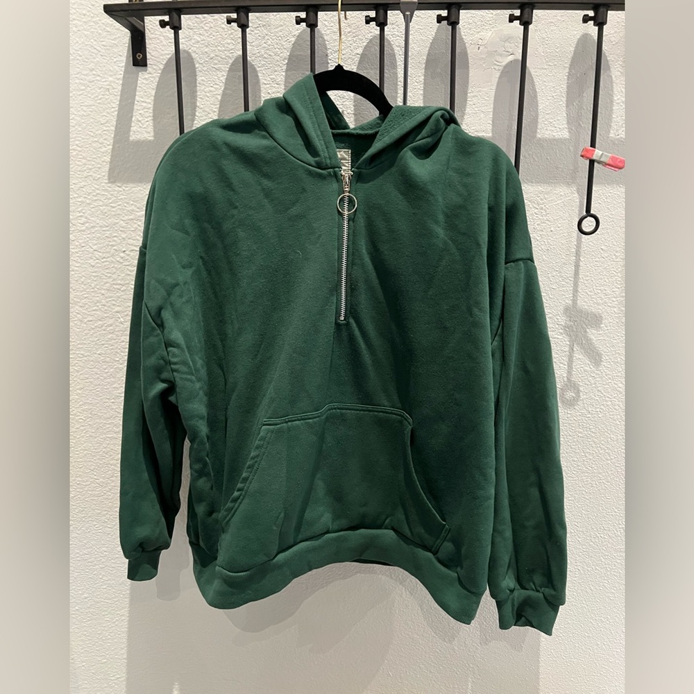 NWOT partial zip up hoodie